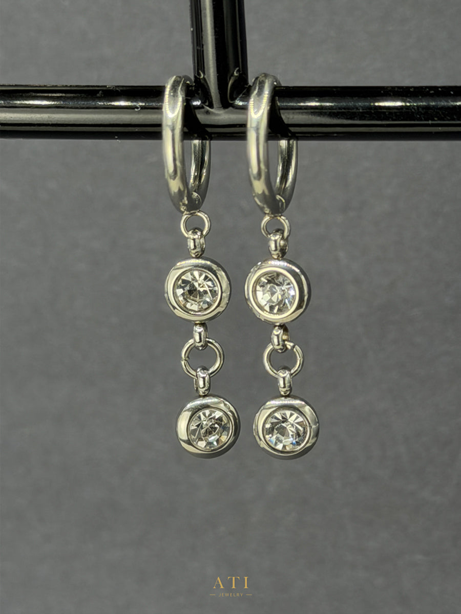 The Elara Double Drop Earrings