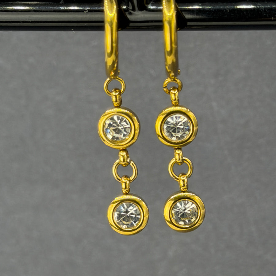 The Elara Double Drop Earrings
