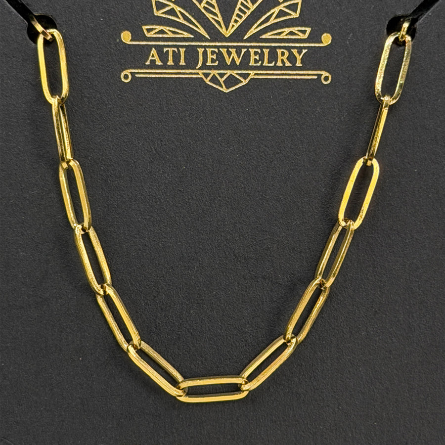 The Echo Chain Necklace in 18K Gold Finish