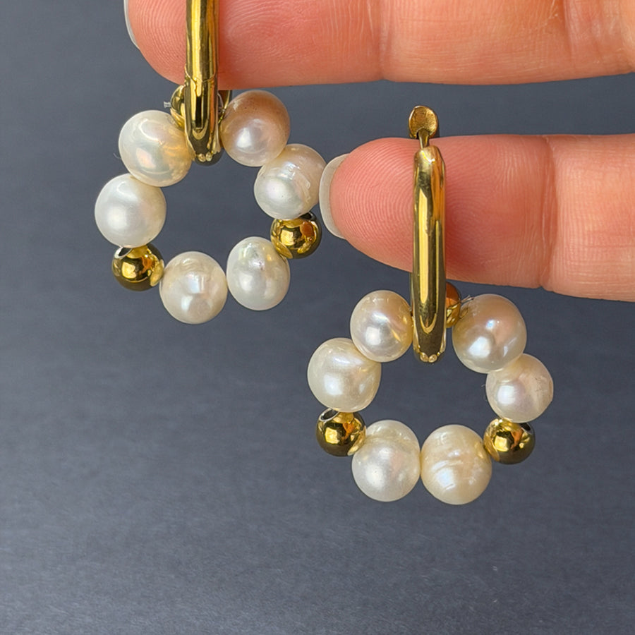 The Pearl Orbit Earrings