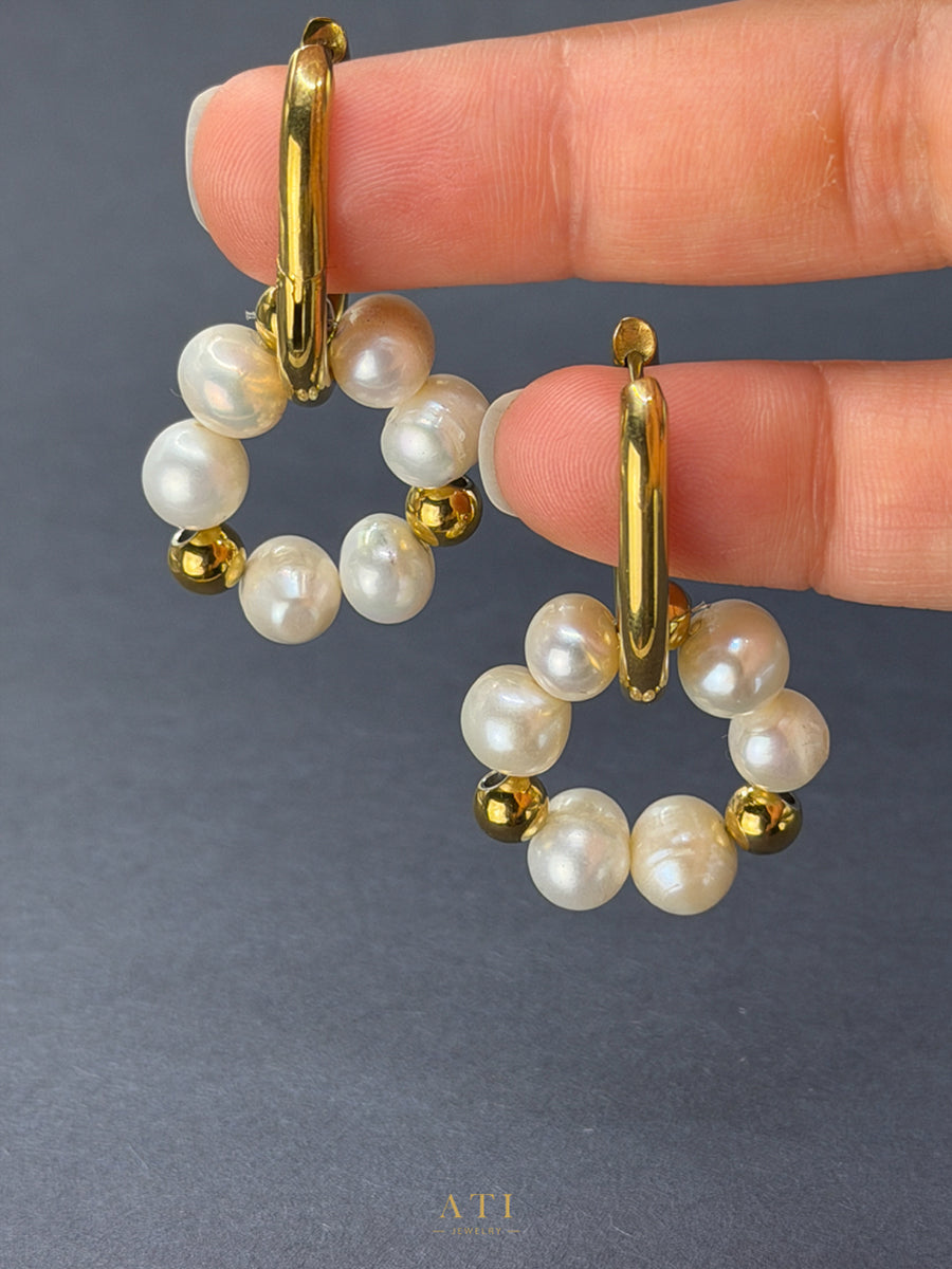 The Pearl Orbit Earrings