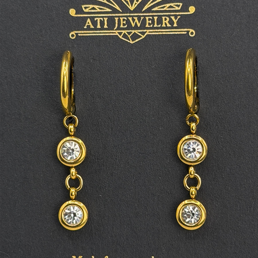 Elara Double Drop Earrings