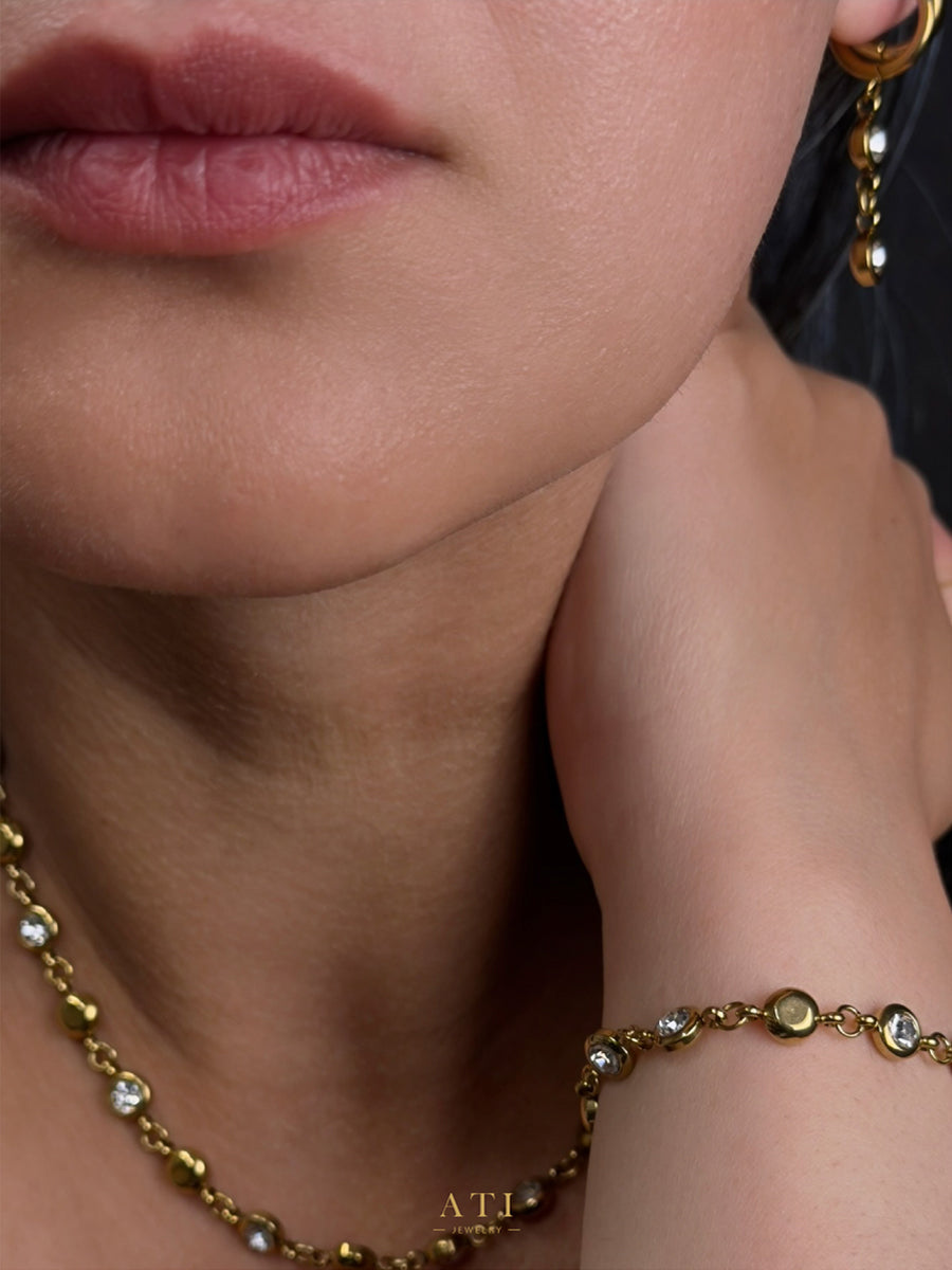 Elara Double Drop Earrings